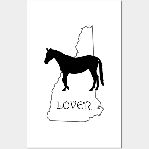 New Hampshire Horse Lover Gift Wall Art by Prairie Ridge Designs